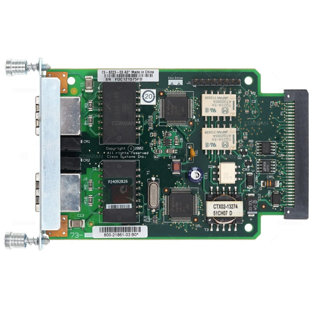 VIC2-2BRI-NT CISCO DUAL PORT INTERFACE VIRTUAL CARD VIC FOR ROUTER 2801 73-8223-03, 800-21861-03
