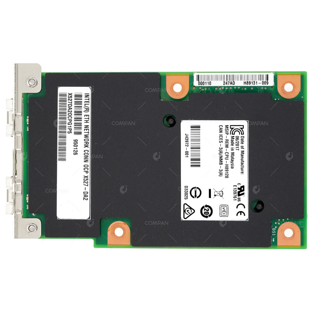 X527-DA2 INTEL X527-DA2 2-PORT 10GB SFP+ NETWORK CONNECTION CARD FOR RX2540 M4