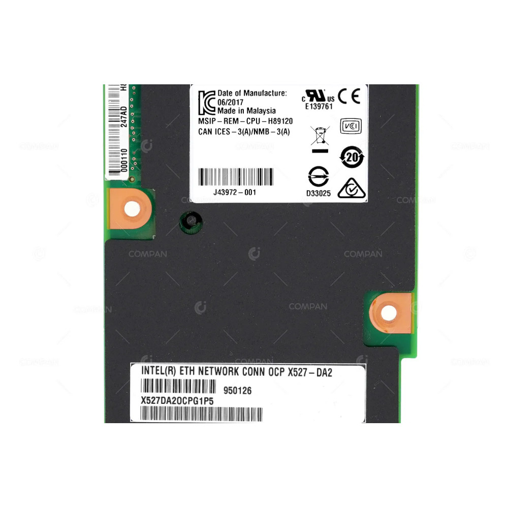 X527-DA2 INTEL X527-DA2 2-PORT 10GB SFP+ NETWORK CONNECTION CARD FOR RX2540 M4