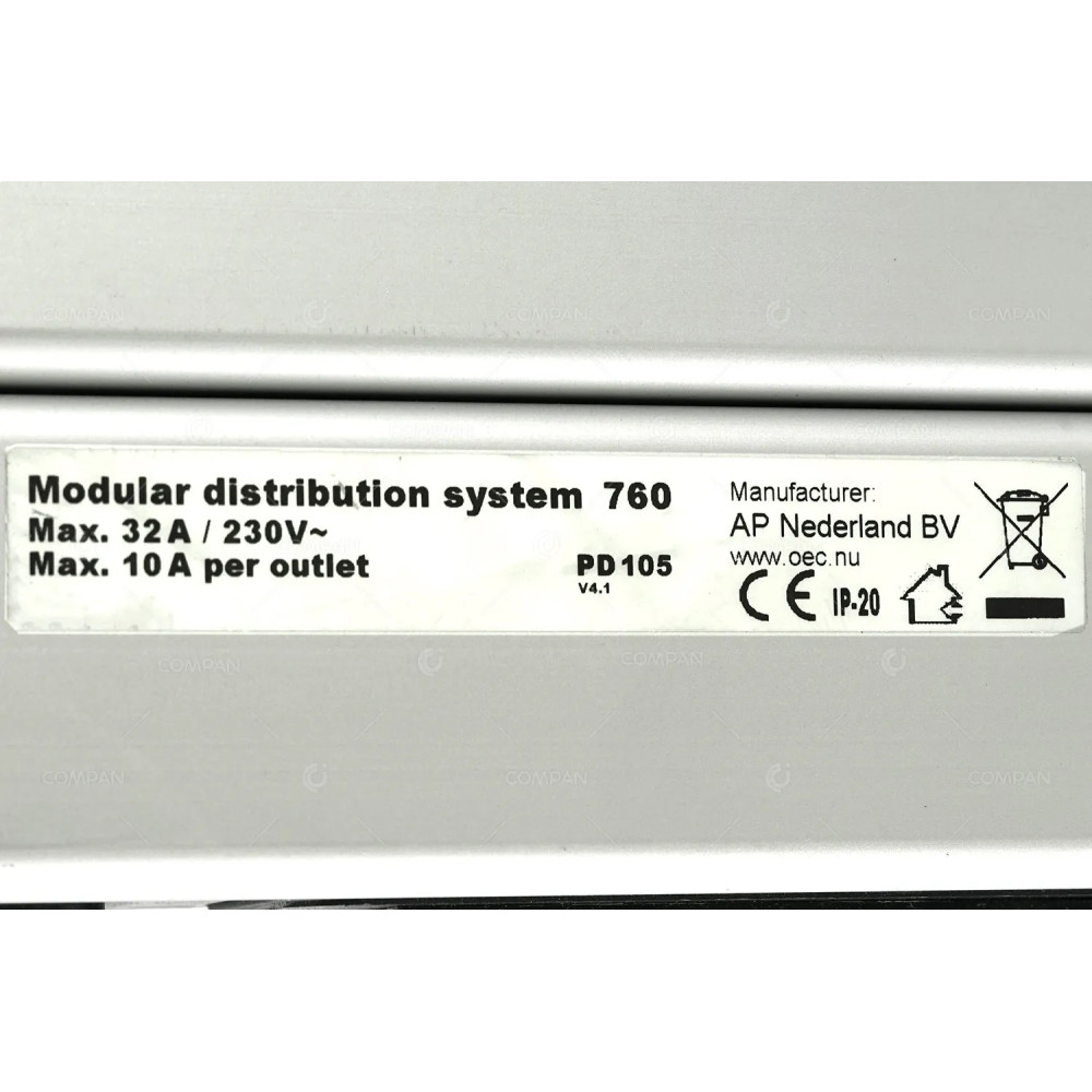 PD 105 AP NEDERLAND BV PD105 MODULAR DISTRIBUTION SYSTEM 760