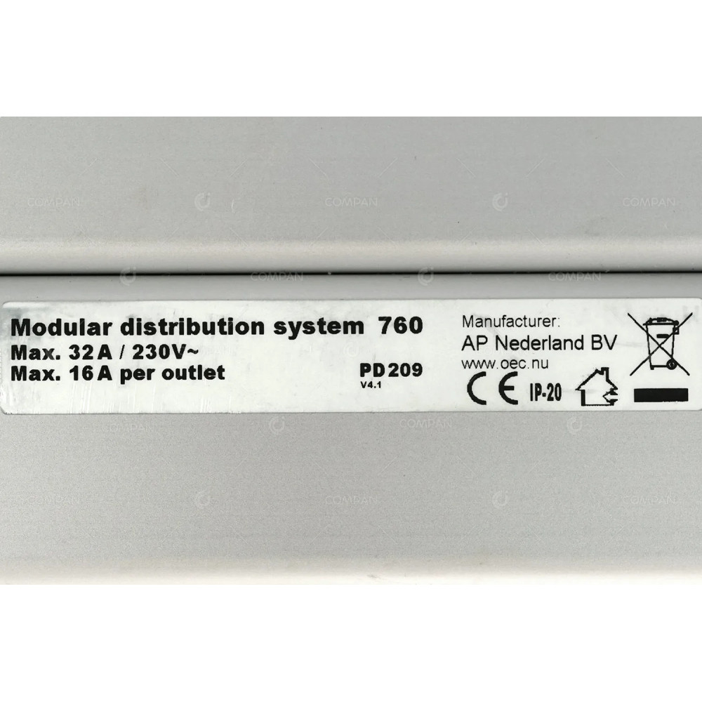 PD 209 AP NEDERLAND BV PD209 MODULAR DISTRIBUTION SYSTEM 760