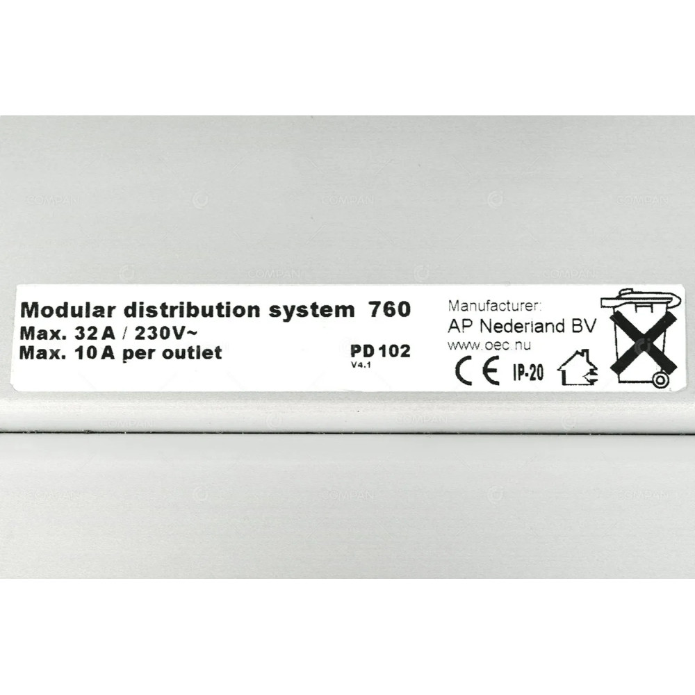 PD 102 AP NEDERLAND BV PD102 MODULAR DISTRIBUTION SYSTEM 760