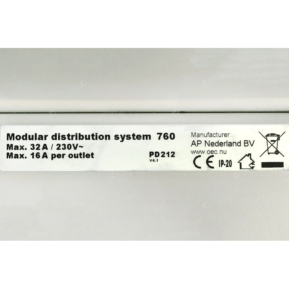 PD 212 AP NEDERLAND BV PD212 MODULAR DISTRIBUTION SYSTEM 760