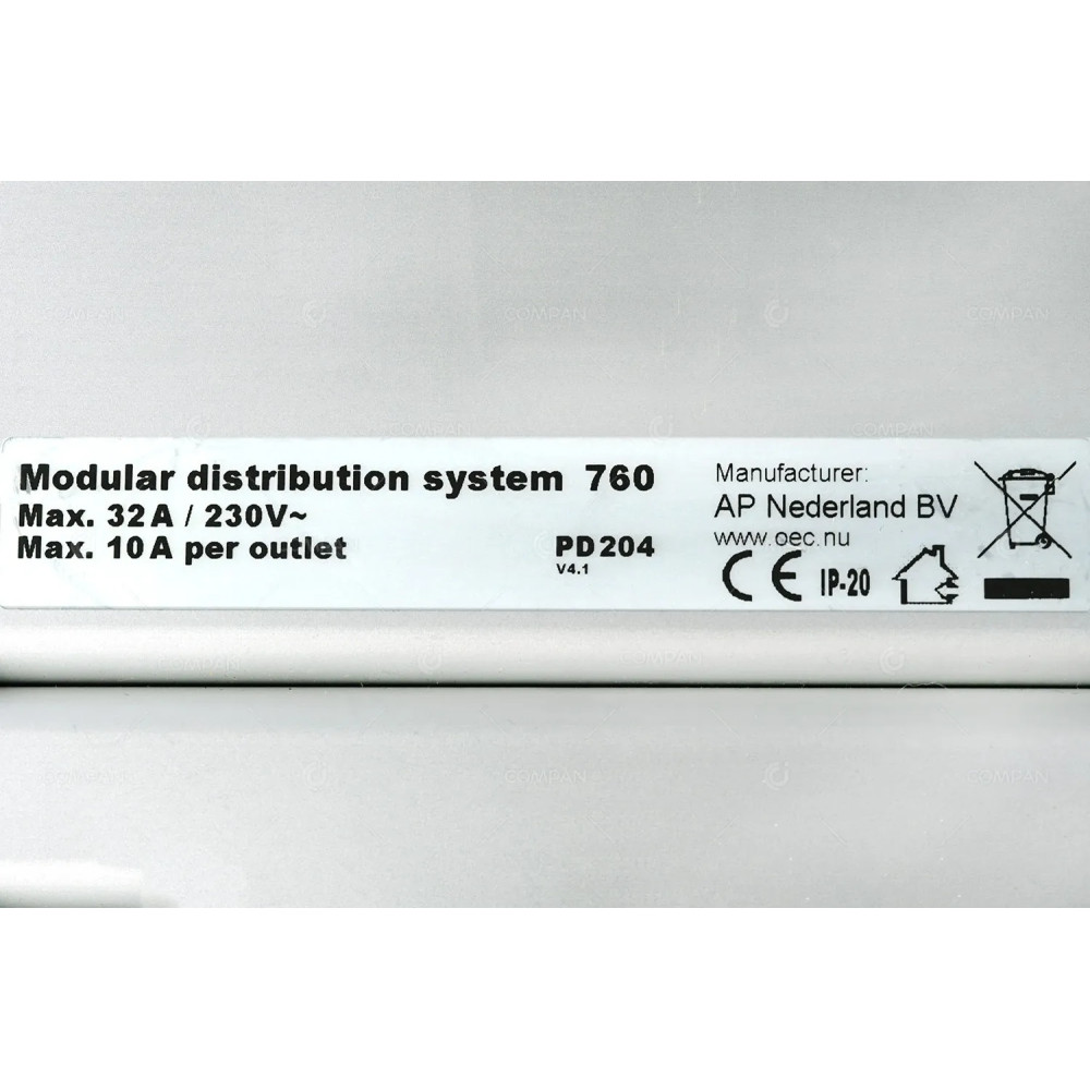 PD 204 AP NEDERLAND BV PD 204 MODULAR DISTRIBUTION SYSTEM 760