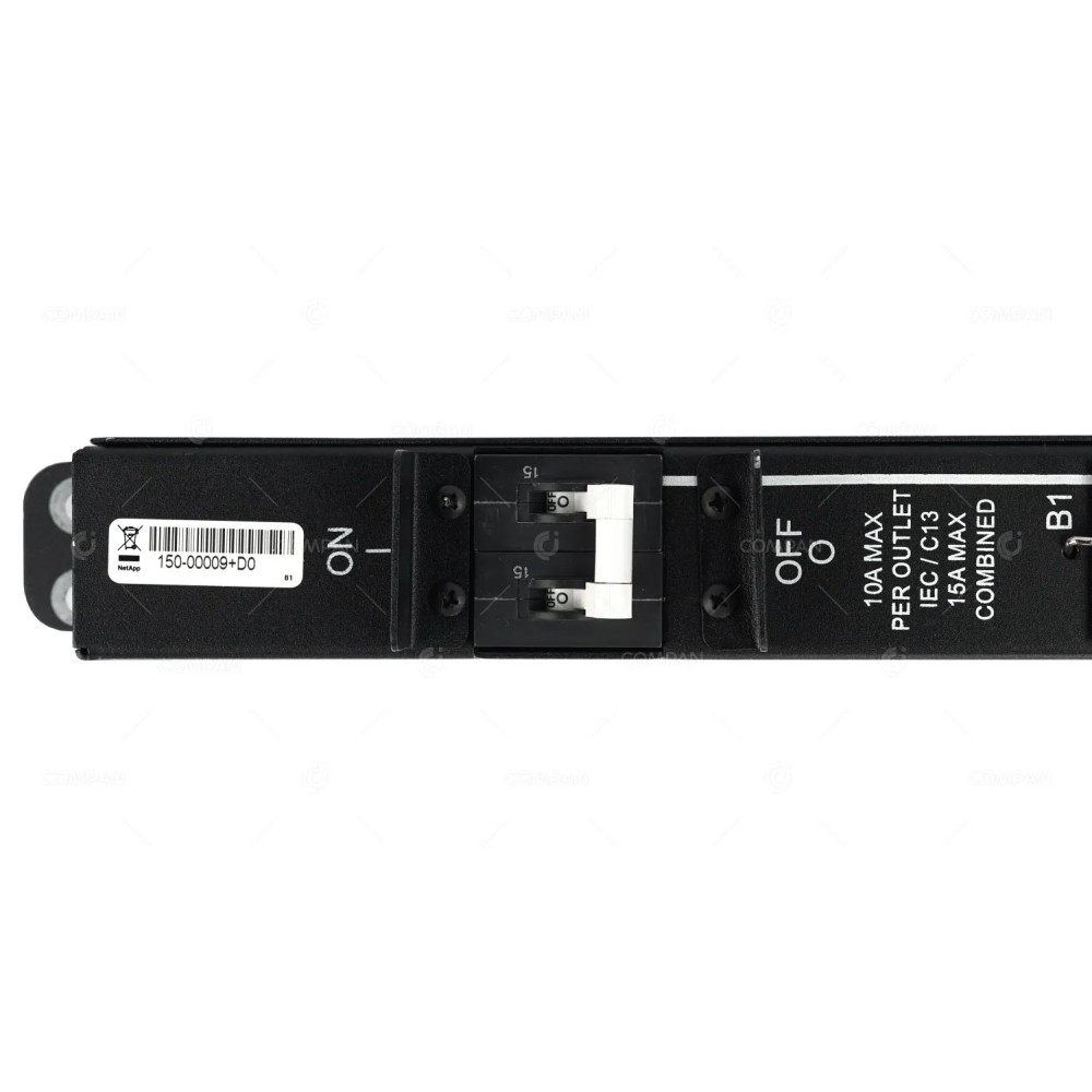150-00009 NETAPP DUAL PDU  8 x C13 10A OUTLETS 15A BRANCH CIRCUT COMBINED 32A