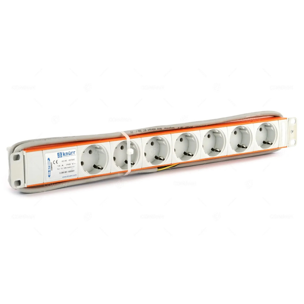 3.300.007.1000031 KNURR AG DI-STRIP 250V 16A RACK PDU 7X CEE 7/3 WITHOUT PLUG