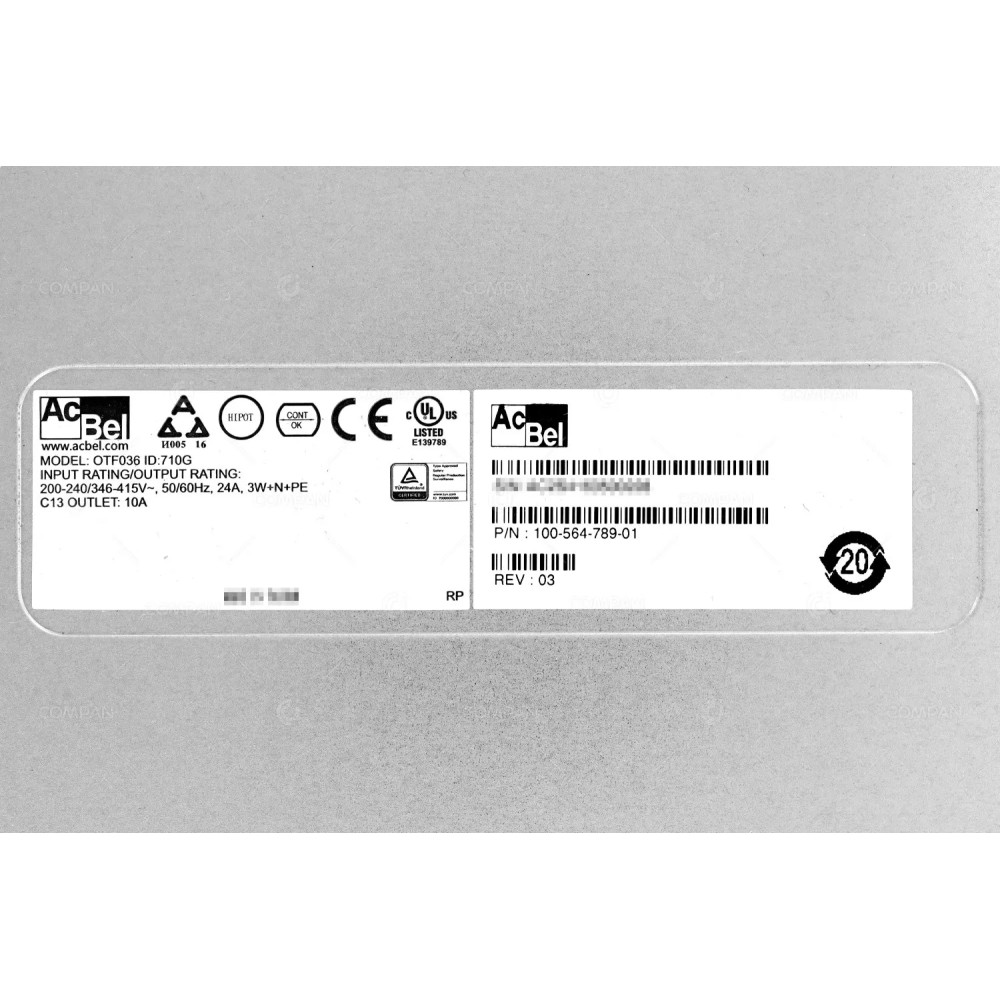 100-564-789-01 EMC 3 PHASE WYE 2U HORIZONTAL PDU MODULE FOR VMAX OTF036,