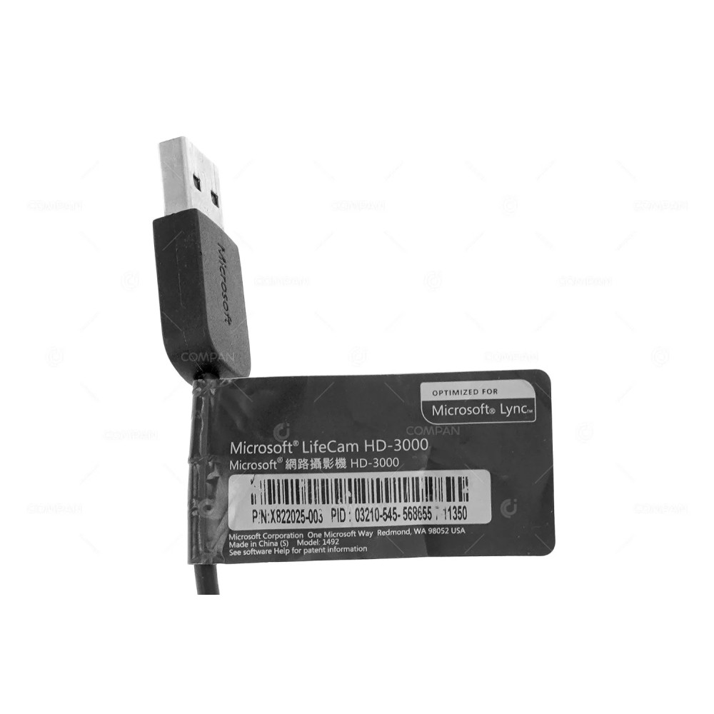 X822025-003  MICROSOFT LIFECAM HD-3000 720P HD WEB CAMERA