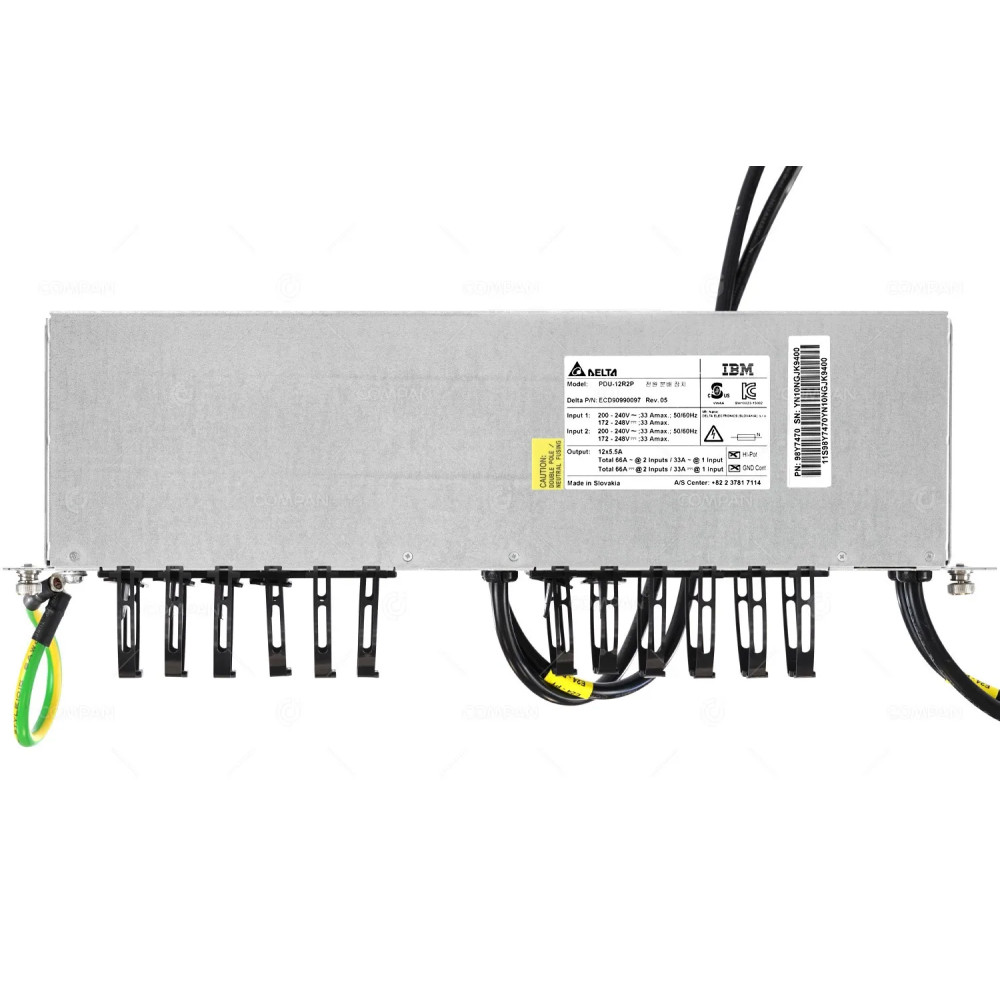 98Y7470 IBM RACKMOUNT PDU 12X C13 5.5A 240V MAX OUTPUT 66A FOR DS8000 PDU-12R2P