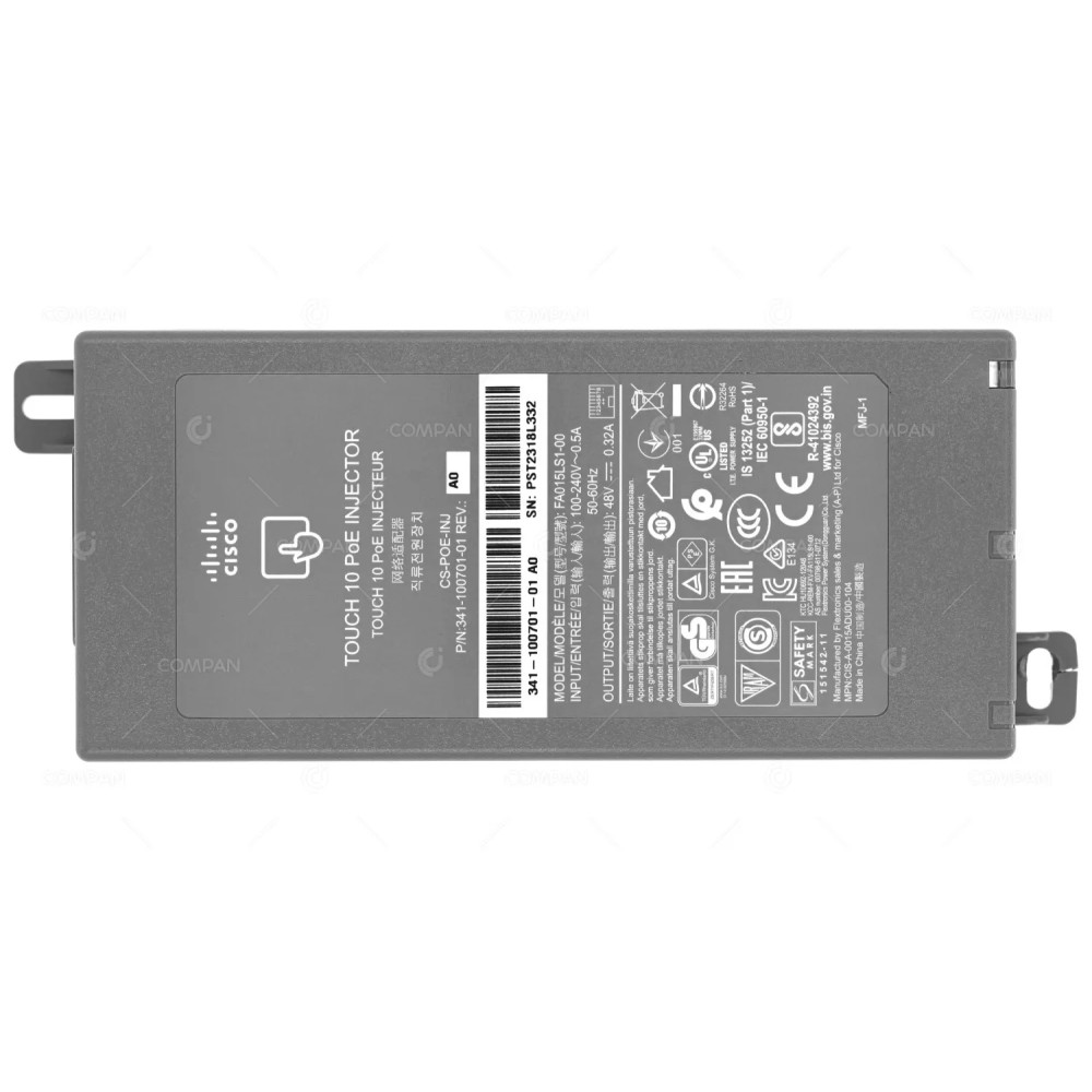 CS-POE-INJ  CISCO POE INJECTOR FOR WEBEX ROOM TOUCH DEVICES