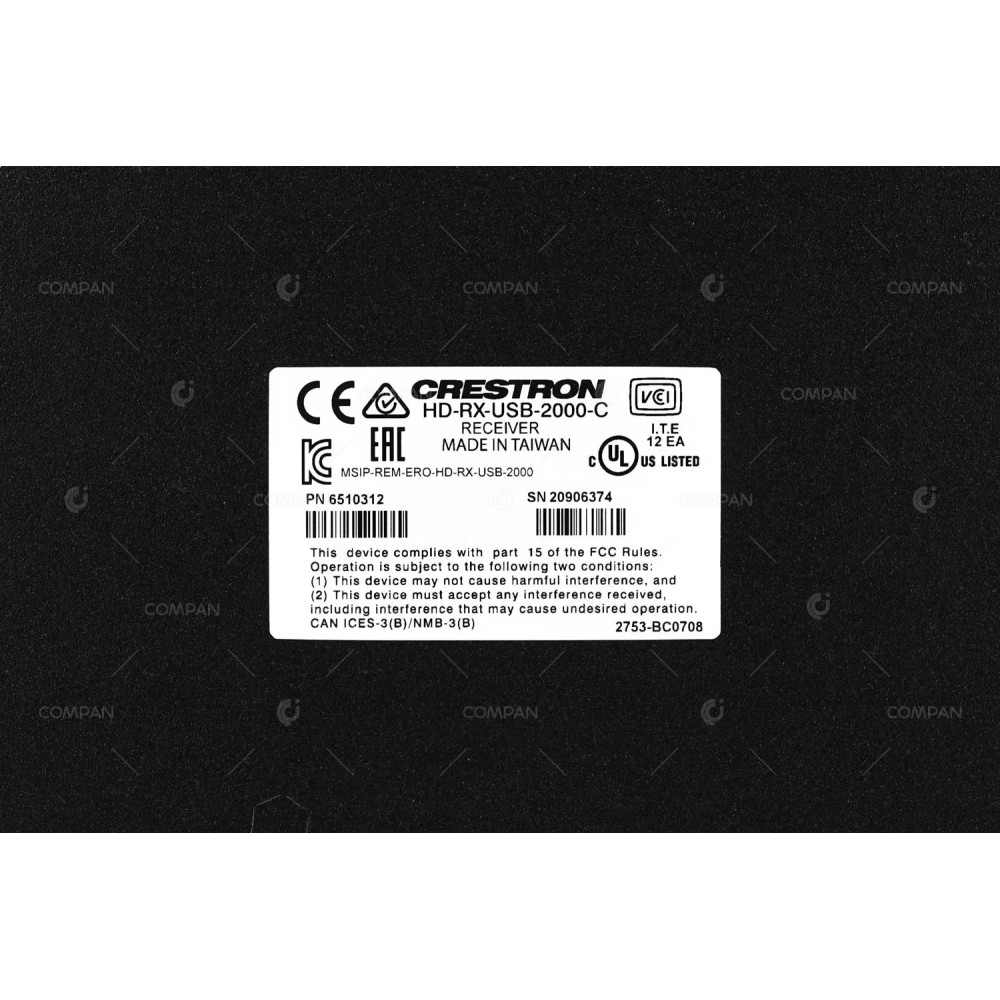 HD-RX-USB-2000-C  CRESTRON RECEIVER FOR HDMI, USB 2.0, RS-232, IR, RJ45 EXTENDER
