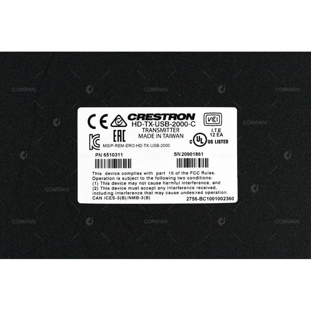 HD-RX-USB-2000-C  CRESTRON RECEIVER FOR HDMI, USB 2.0, RS-232, IR, RJ45 EXTENDER