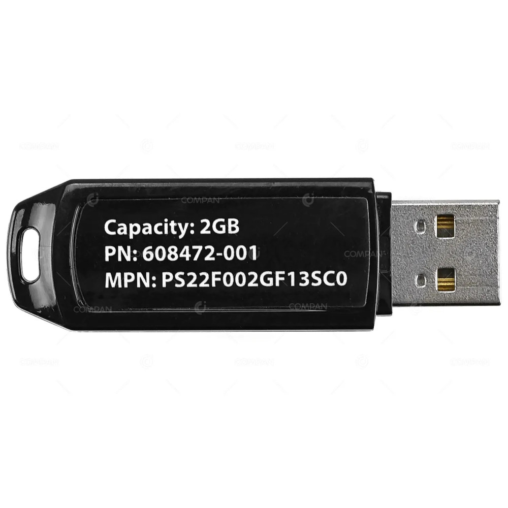 608472-001 HP 2GB USB FLASH MEDIA DRIVE KEY FOR PROLIANT PS22F002GF13SC0