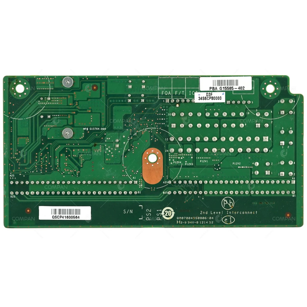 G15585-402 INTEL POWER BACKPLANE BOARD D3F34S6CP8000, ALLT0PA14114