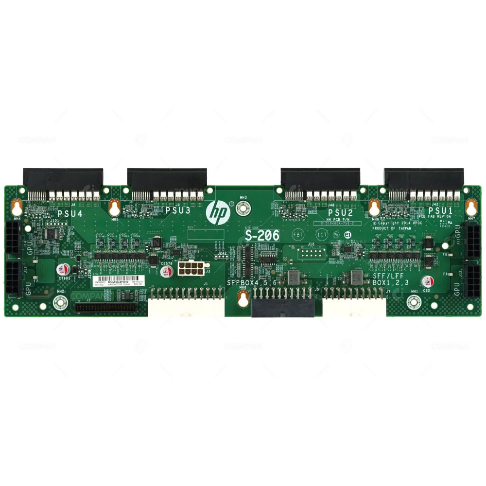 780969-001 HP 4-SLOT RPS POWER SUPPLY BACKPLANE BOARD FOR ML350 G9 744000-001, 802988-B21, 802988-B21