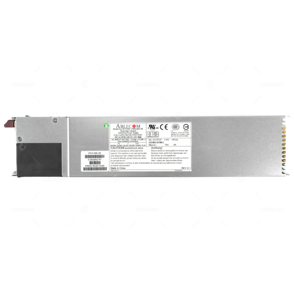PWS-902-1R SUPERMICRO 900W POWER SUPPLY ABLECOM FOR REDUNDANT MODULE