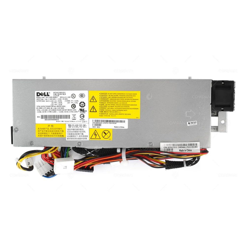 XH225 DELL 345W POWER SUPPLY FOR PE850 860 R200