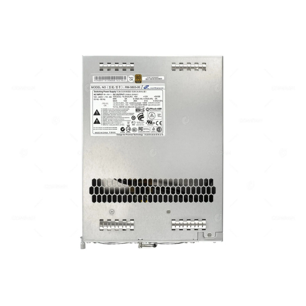 RM-5803-00 SYMANTEC PROMISE TECHNOLOGY 580W PLUS BRONZE POWER SUPPLY FOR JX30