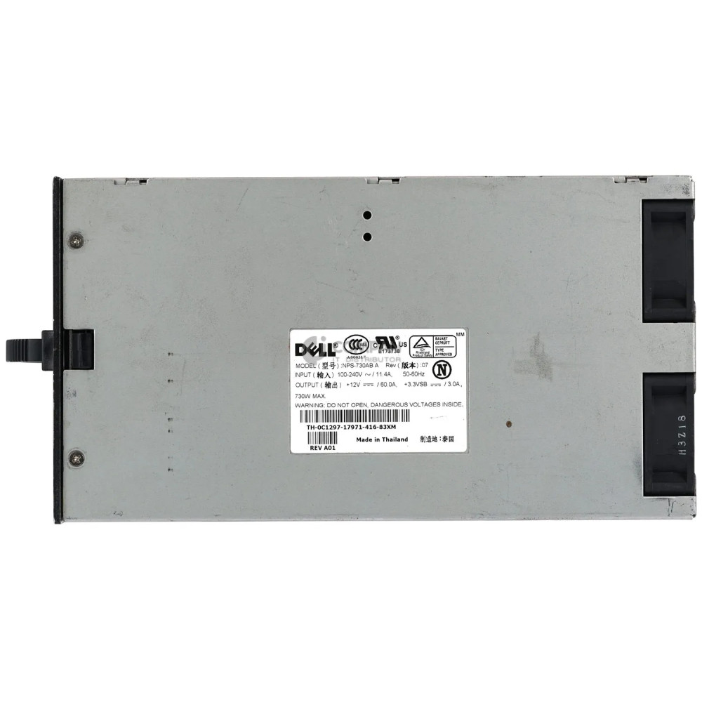 C1297 DELL 730W POWER SUPPLY FOR PE2600 G6