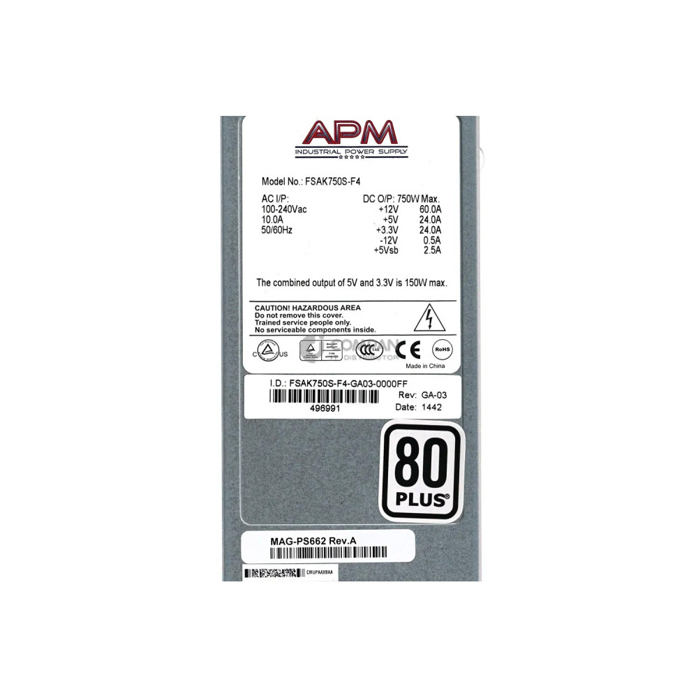 MAG-PS662 JUNOS PULSE GATEWAY 750W 6611AC POWER SUPPLY