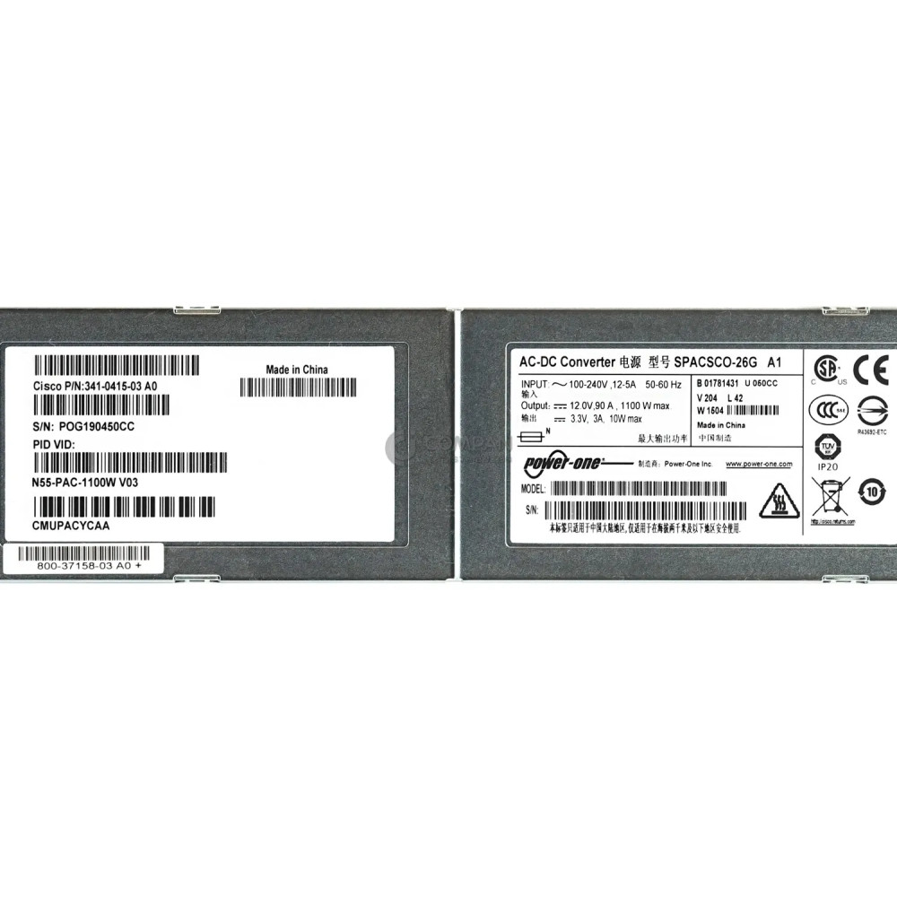 N55-PAC-1100W CISCO 1100W AC POWER SUPPLY FOR CISCO NEXUS 5596UP