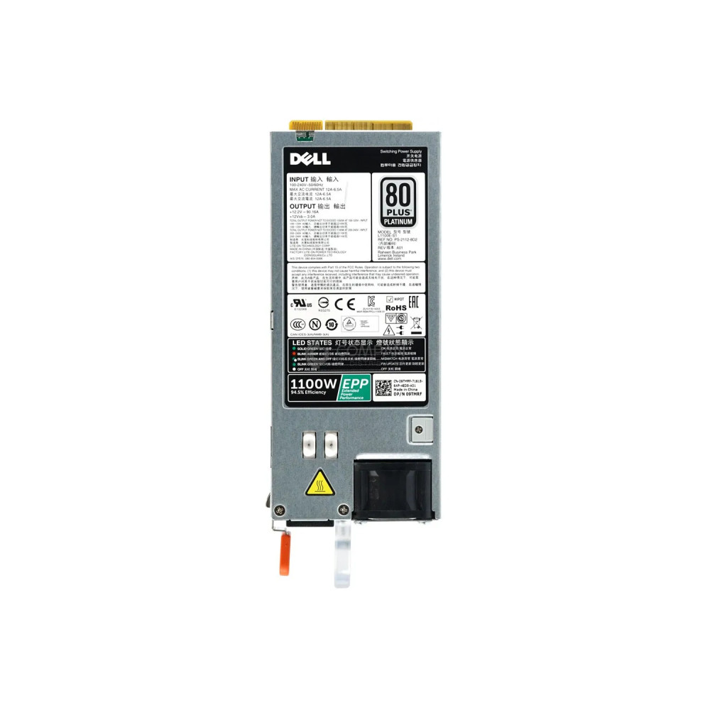 9TMRF DELL 1100W POWER SUPPLY 80+ PLATINUM FOR POWEREDGE R & T SERIES