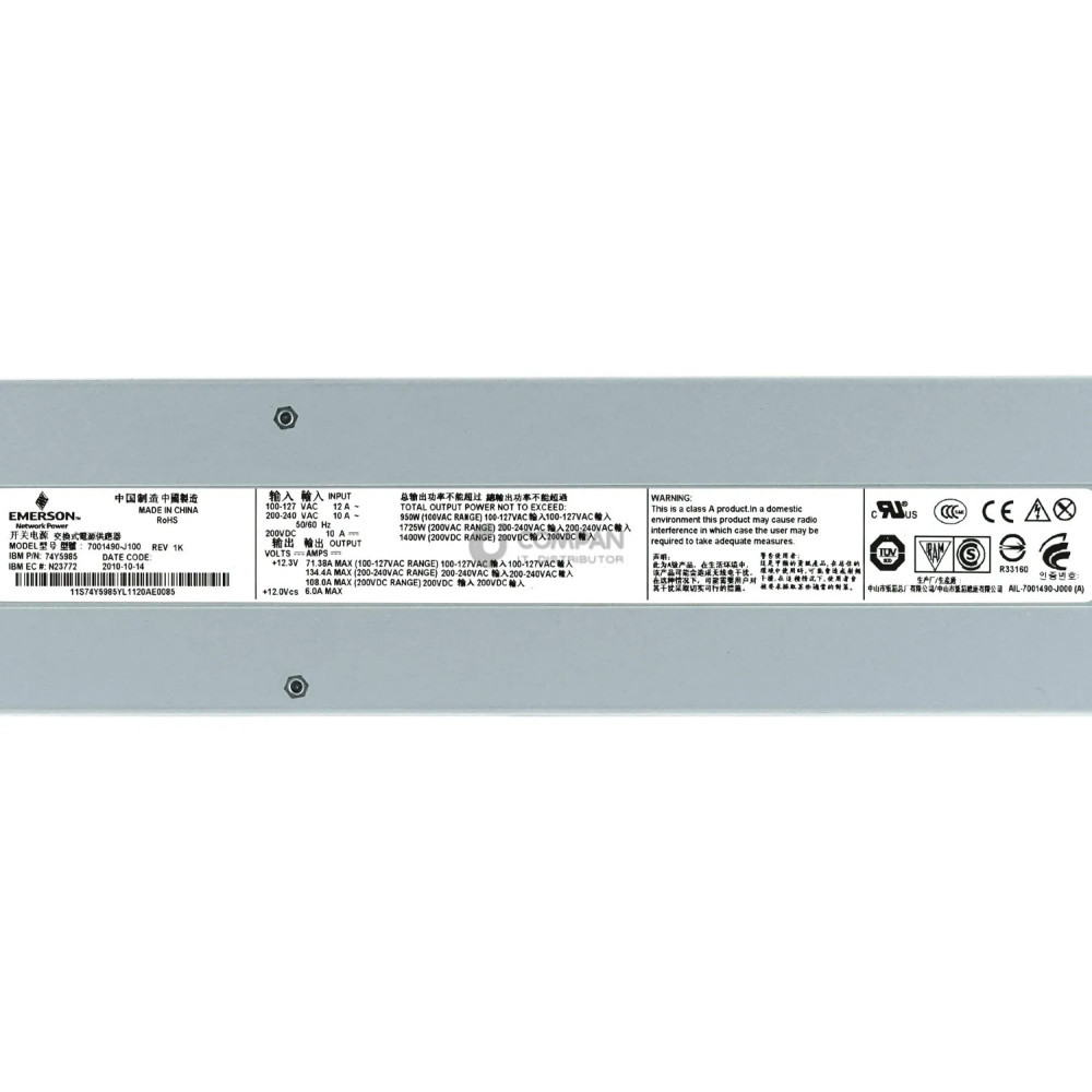 74Y5985 IBM 1725W AC POWER SUPPLY FOR IBM POWER7 SERIES