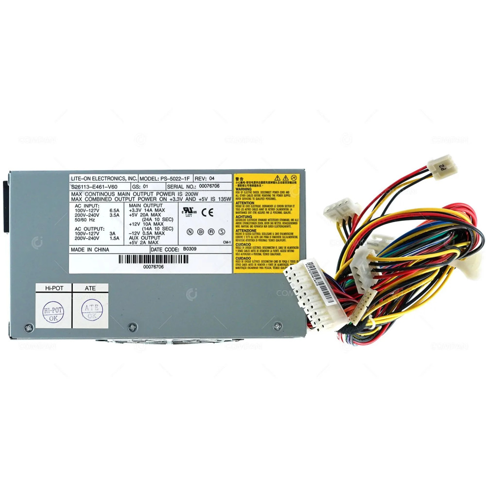 S26113-E461-V60 FUJITSU 200W POWER SUPPLY FOR SIEMENS MTR-D1527 -