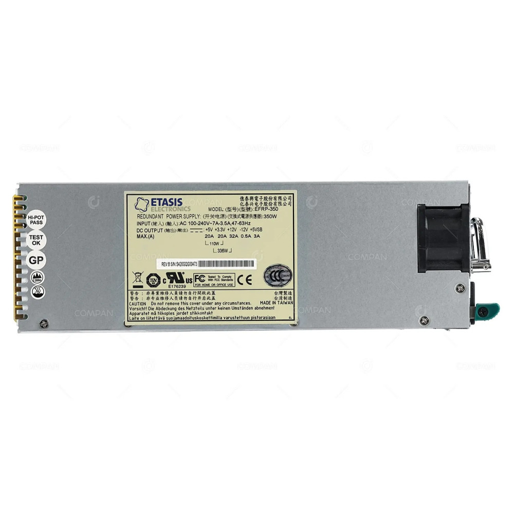 EFRP-350 ETASIS 350W POWER SUPPLY FOR SNAPSERVER DX2 -