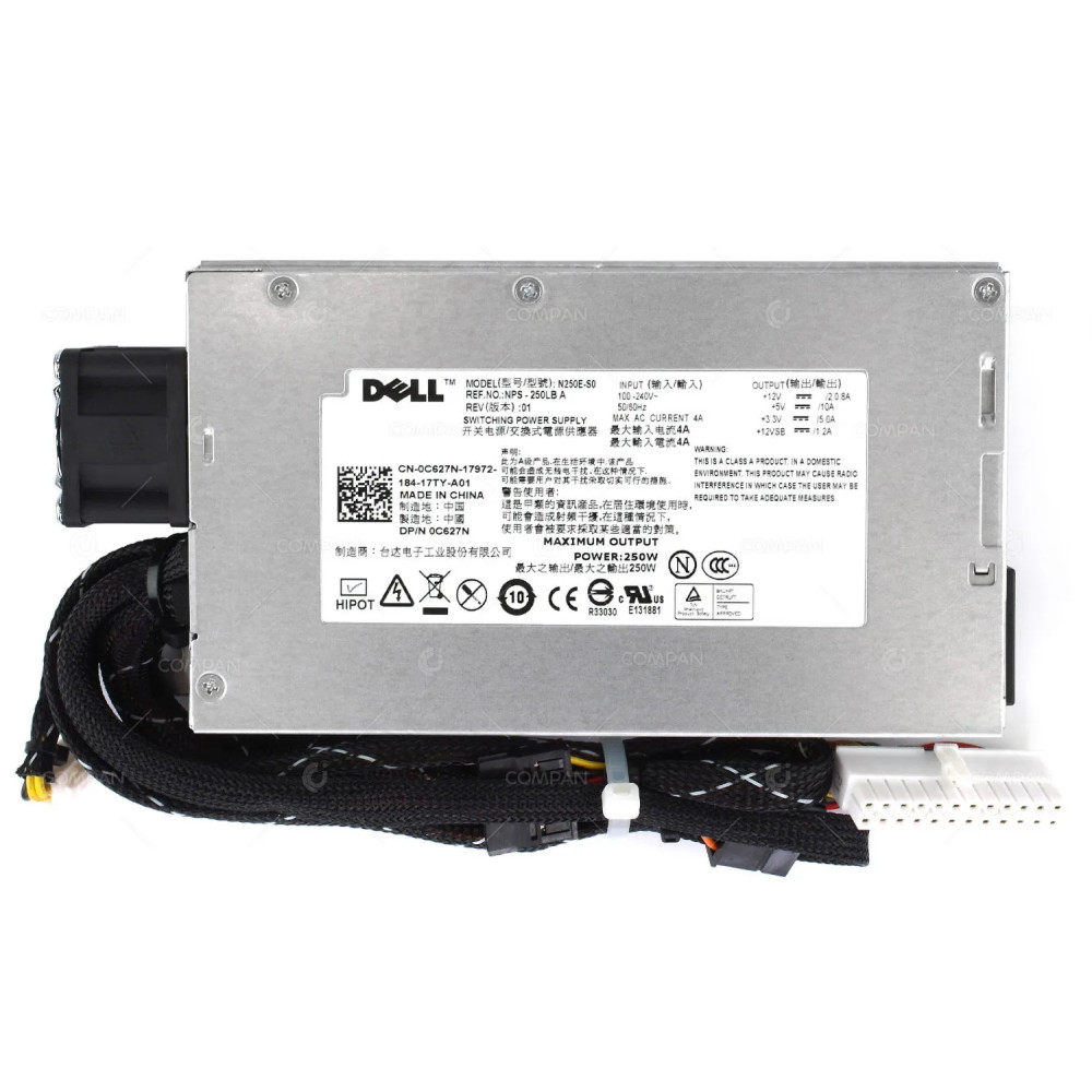 C627N DELL 250W POWER SUPPLY FOR DELL POWEREDGE R210 G11