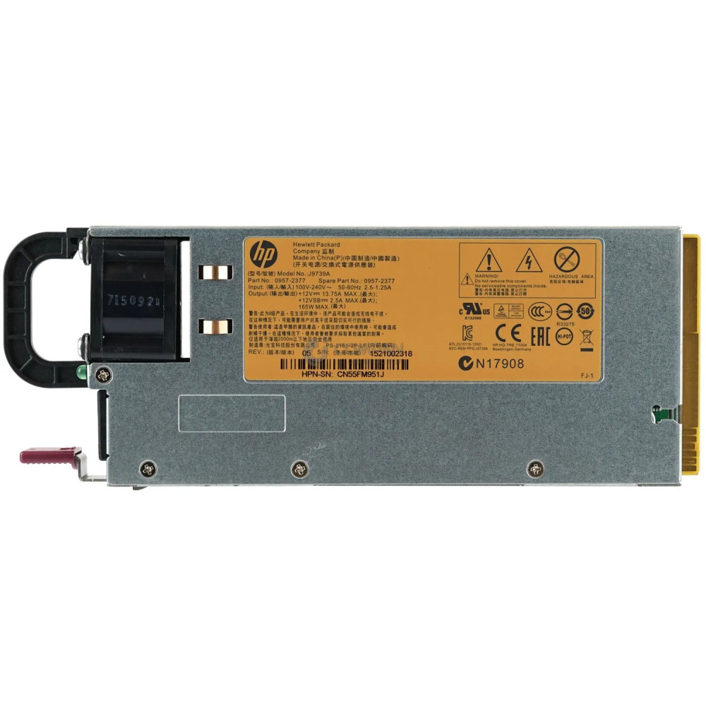 J9739A HP 165W POWER SUPPLY FOR 2920 0857-2377, 0957-2377