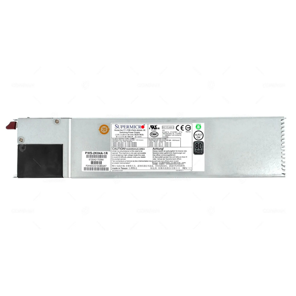 PWS-2K04A-1R SUPERMICRO 2000W TITANIUM POWER SUPPLY
