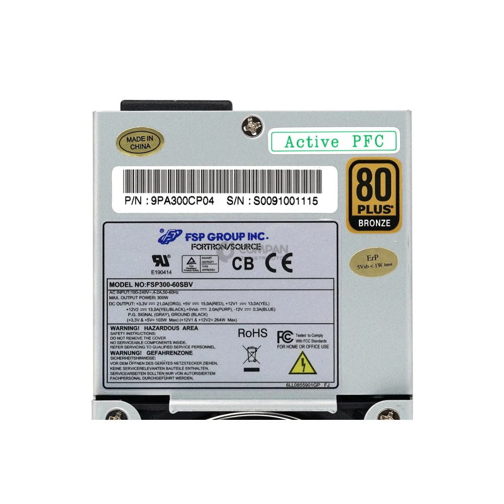 FSP300-60SBV FSP GROUP 300W 80PLUS BRONZE POWER SUPPLY FOR FAST-LTA 9PA300CP04