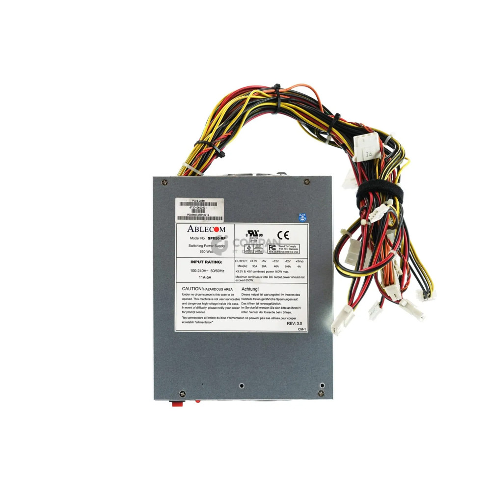 PWS-0056 SUPERMICRO  650W POWER SUPPLY FOR CSE-743 SP650RP, 672042620531