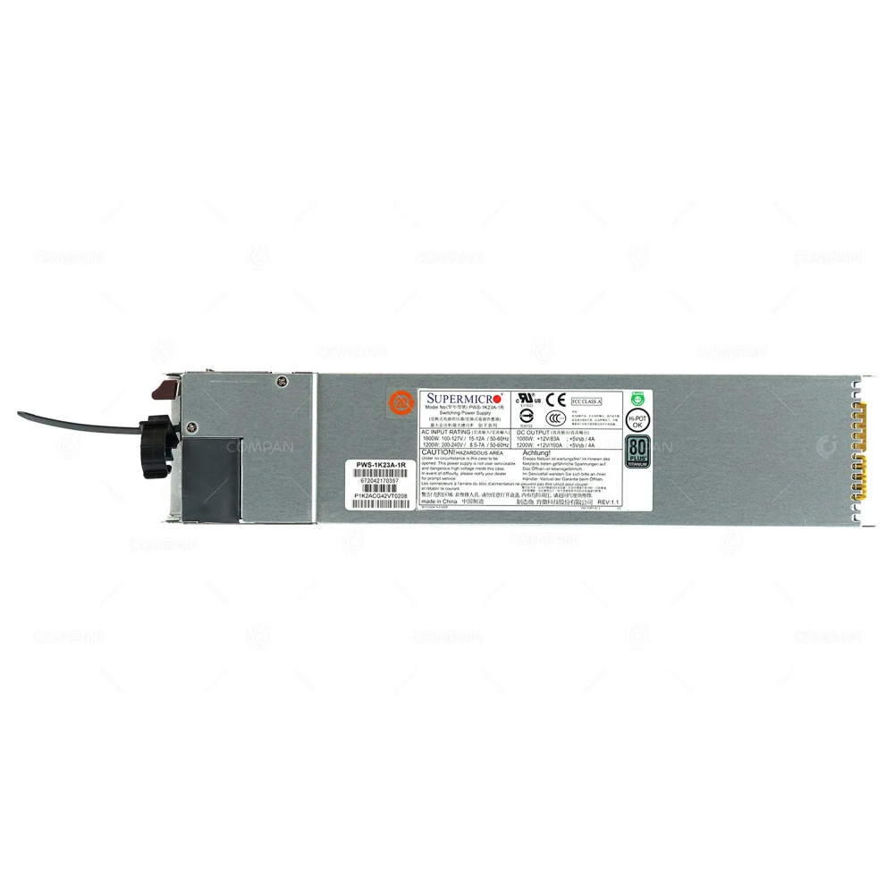 PWS-1K23A-1R-NIMBLECS3000 SUPERMICRO 1200W POWER SUPPLY FOR NIMBLE STORAGE CS3000