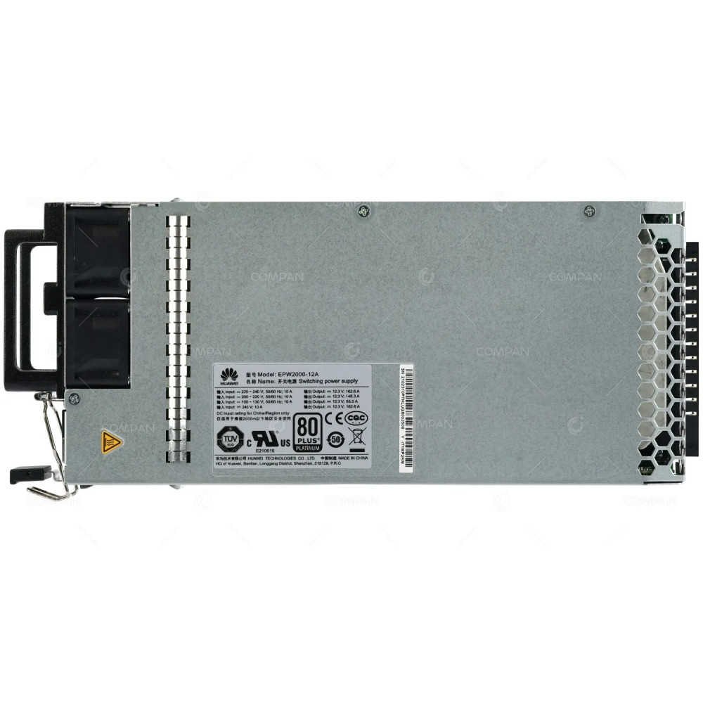 EPW2000-12A HUAWEI 2000W POWER SUPPLY 80 PLUS PLATINUM FOR RH5885H V3 IT1MP2KM, 02310PTH