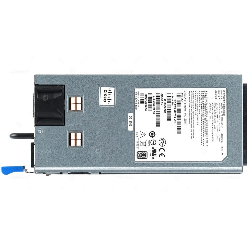 N9K-PAC-650W-B CISCO 650W PORT SIDE EXHAUST POWER SUPPLY FOR NEXUS 9300