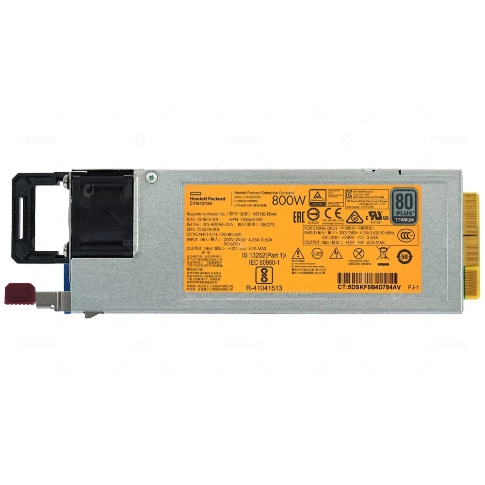 754378-001 / HP 800W POWER SUPPLY 80+ TITANIUM FLEX SLOT