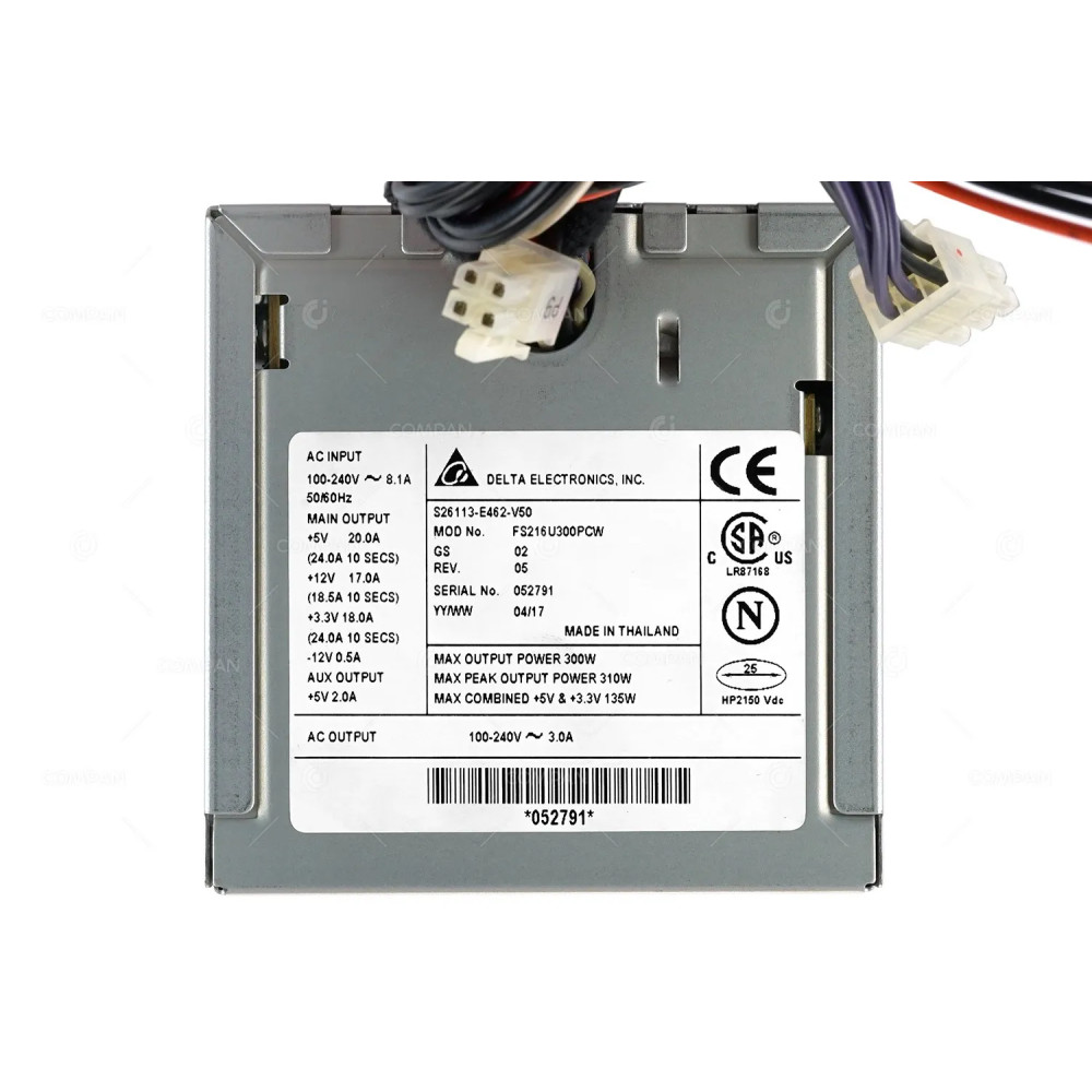 S26113-E462-V50 FUJITSU 300W POWER SUPPLY FOR ECONEL 30 CENIC D N300 N600 P300 W600 CELSIUS M410 M420 FS216U300PCW