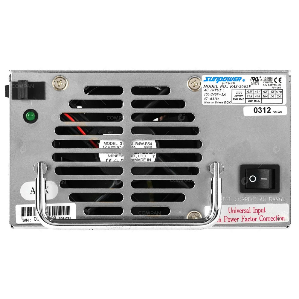 231668-001 HP 330W POWER SUPPLY FOR MSL5000 MSL6000 968769-101, 706-021, RAS-2662P,