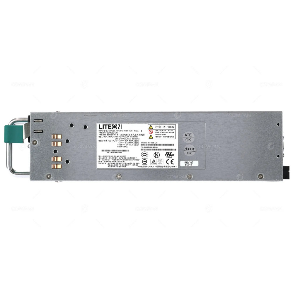 N8181-37 NEC 600W POWER SUPPLY FOR ISTORAGE NV7300G NF7730-SR12E