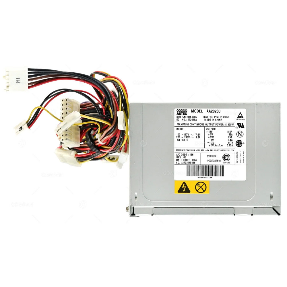 01K9856 IBM POWER SUPPLY 330W FOR NETFINITY 3000 3500 01K9855, AA20230,