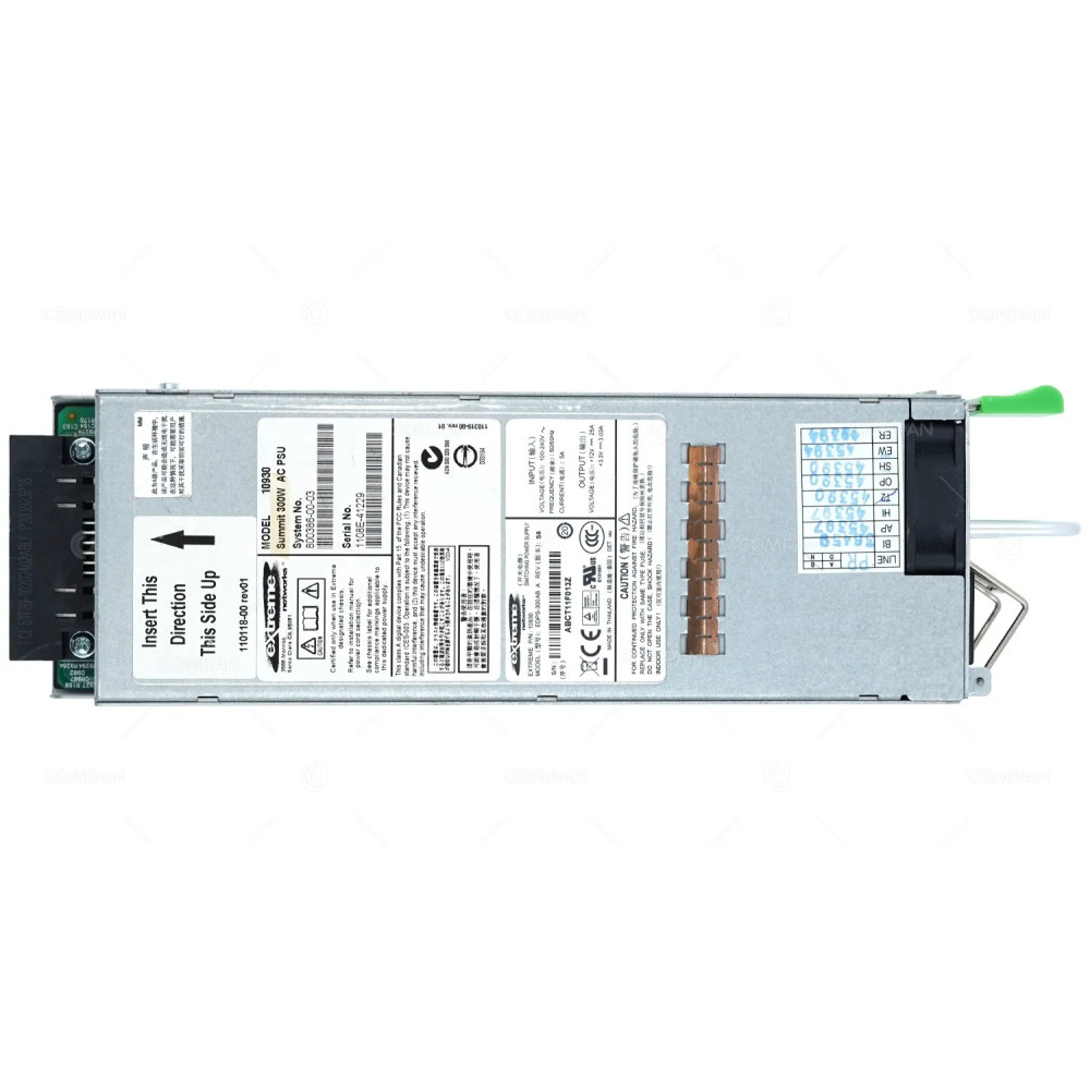 10930 EXTREME NETWORK SUMMIT 300W AC POWER SUPPLY FOR X460 800386-00-03, EDPS-300AB