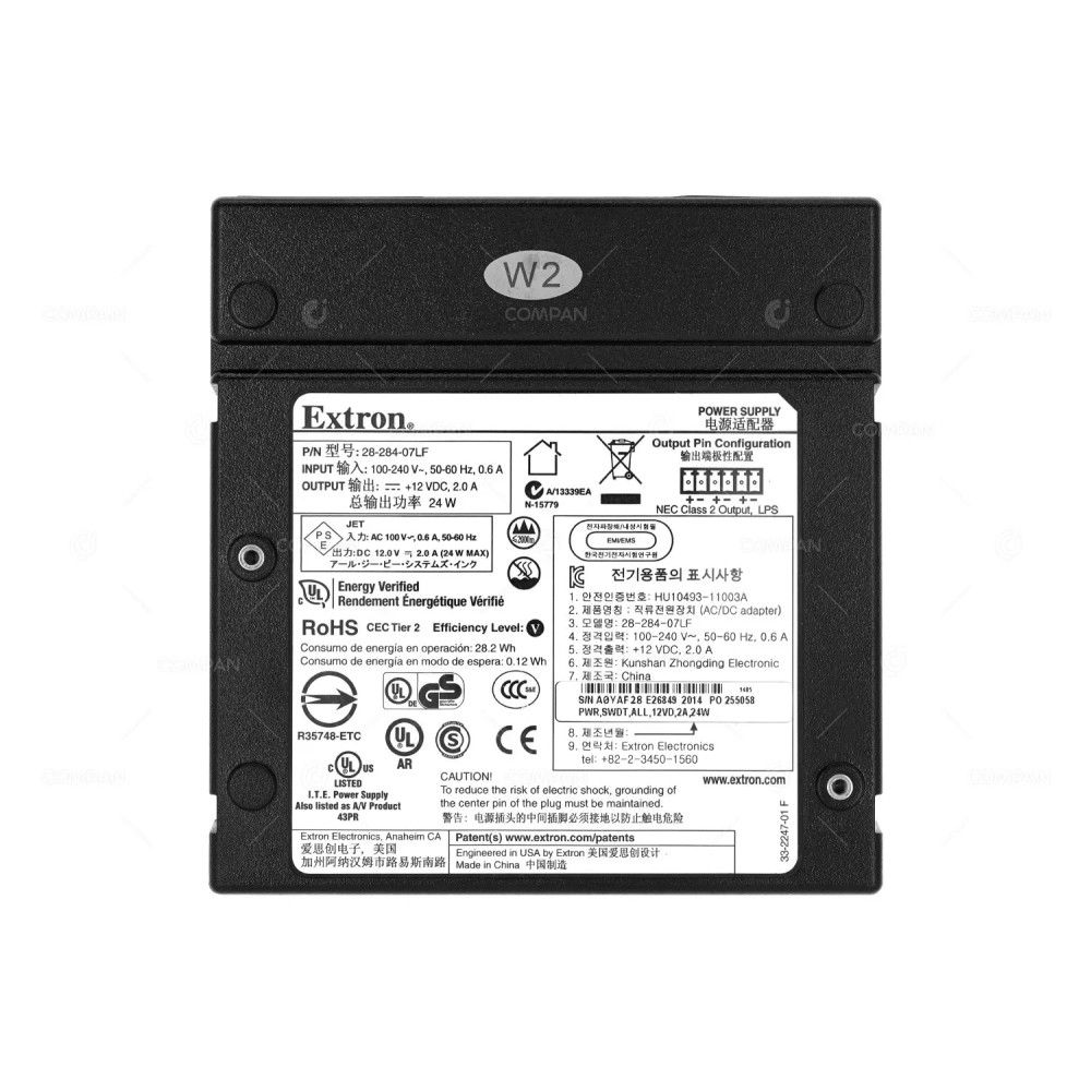 28-284-07LF EXTRON 28-284-07LF MPA AMPLIFIER POWER SUPPLY 28-284-07LF