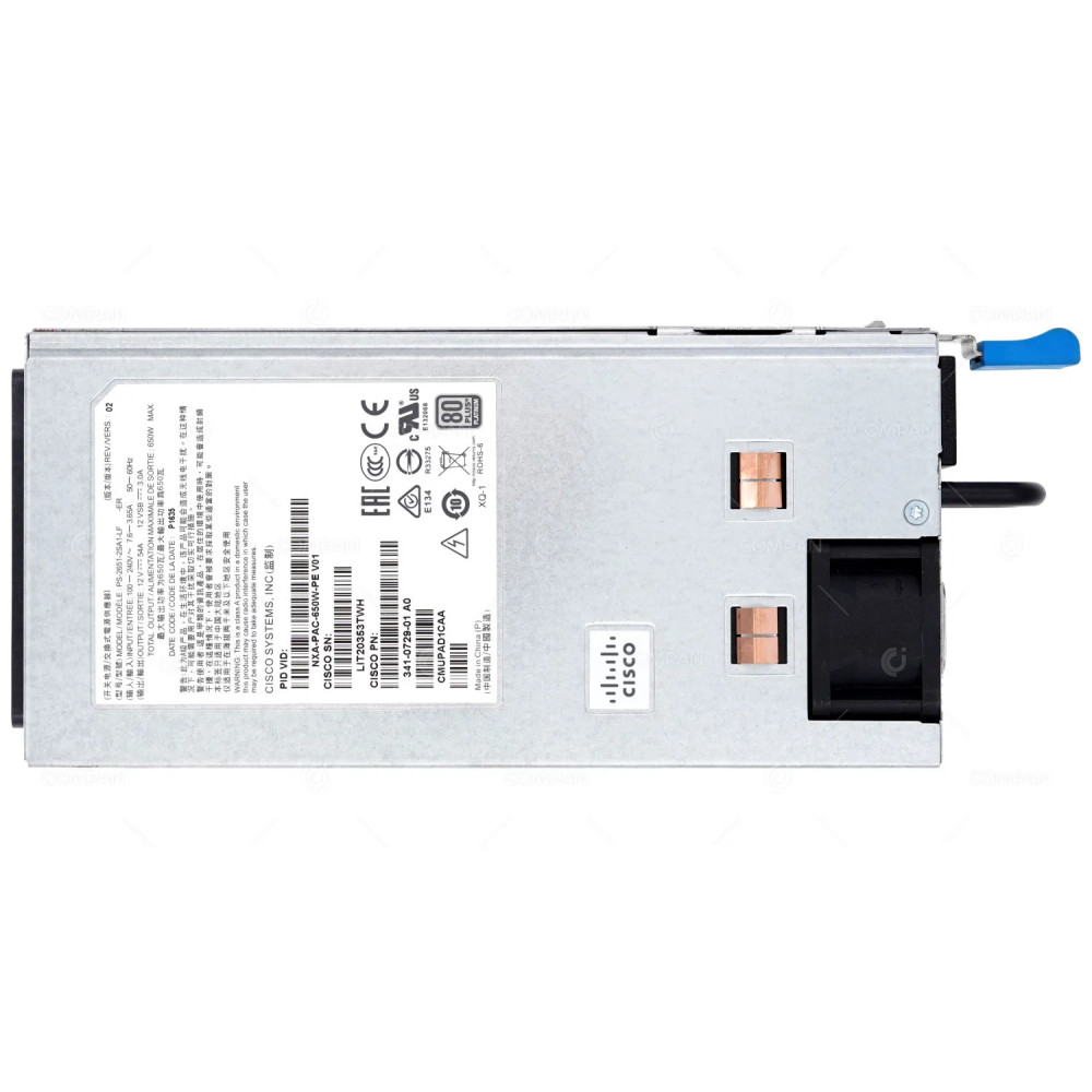 341-0729-01 CISCO POWER SUPPLY 650W FOR N9K NXA-PAC-650W-PE, CMUPAD1CAA
