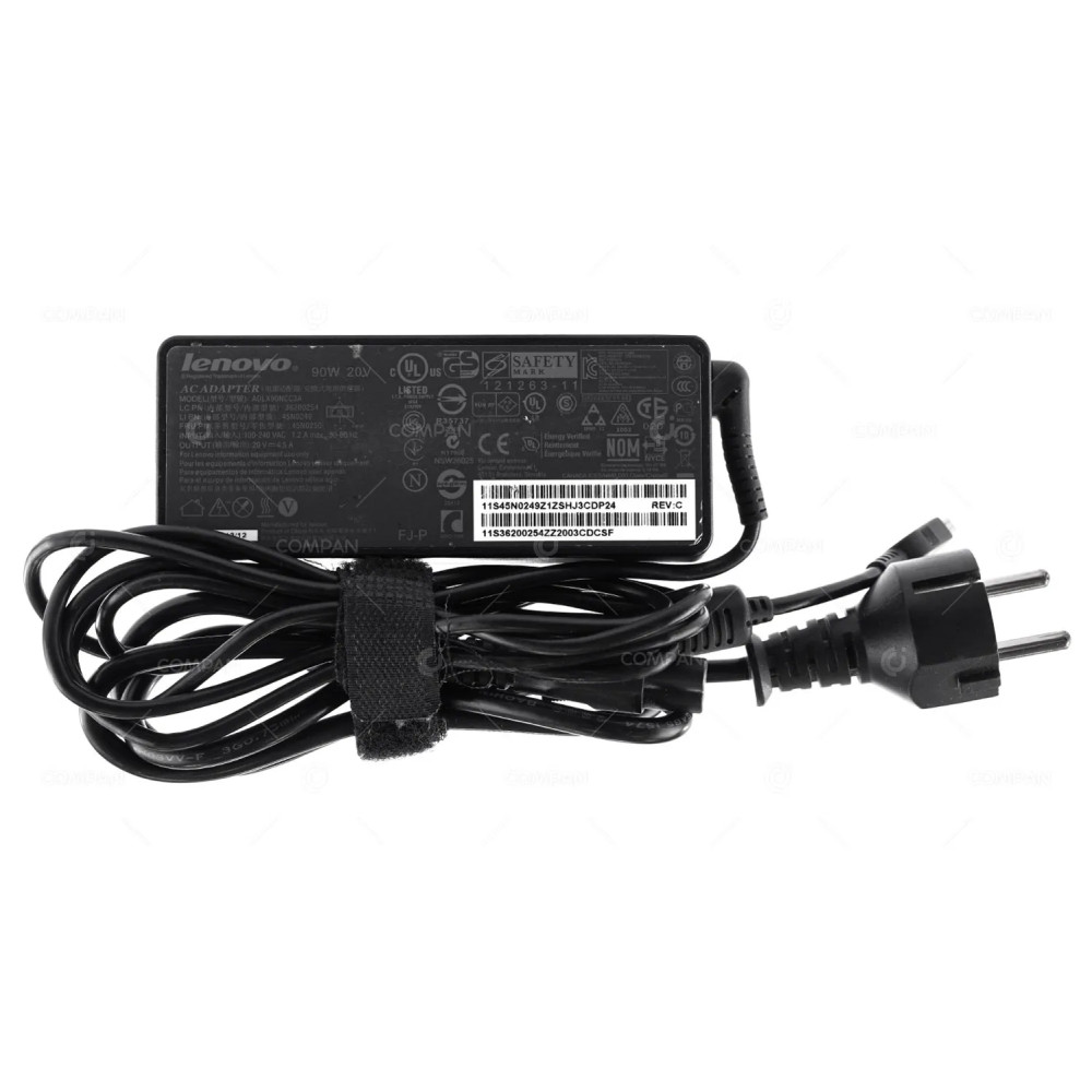 45N0250 LENOVO ADAPTERS AC 90W 20V 4.5A FOR LAPTOPS THINKPAD SERIES T580 T590 45N0249, 36200254, ADLX90NCC3A