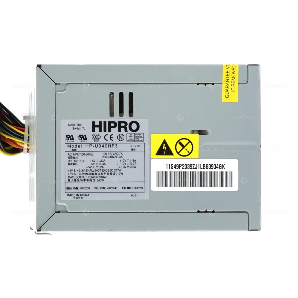 49P2040 IBM POWER SUPPLY 49P2040 340W -