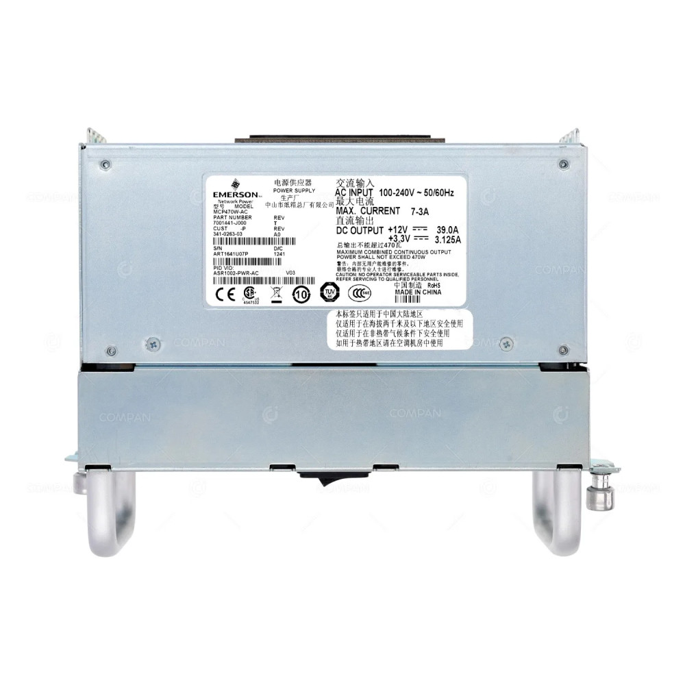 ASR1002-PWR-AC CISCO 470W SWITCHING POWER SUPPLY WITH FANS FOR ASR1002 ROUTER 341-0263-04, DPS-470BB