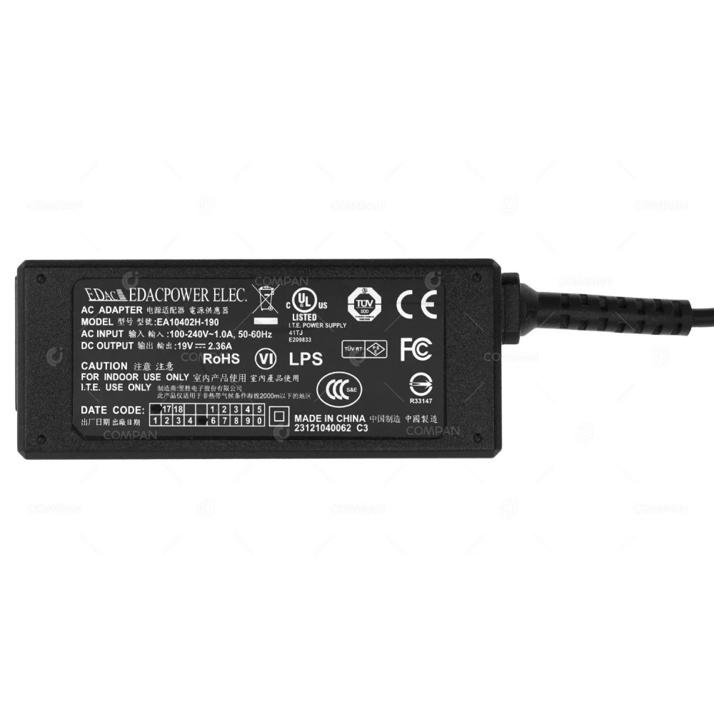 EA10402H-190 EDACPOWER ELEC EA10402H-190 19V 2.36A AC ADAPTER WITH  EU CORD -