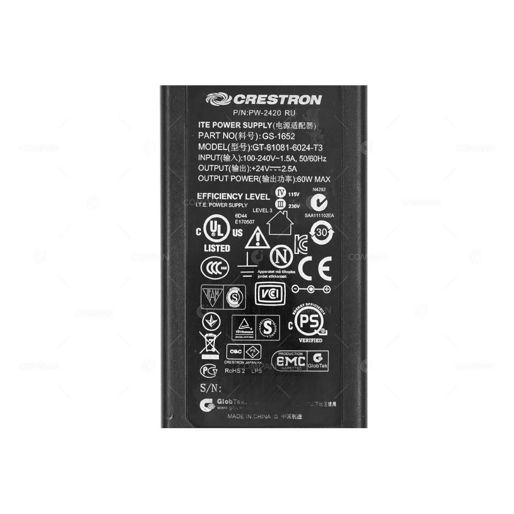 GS-1652 POWER SUPPLY 24V 2,5A 60W PW-2420RU